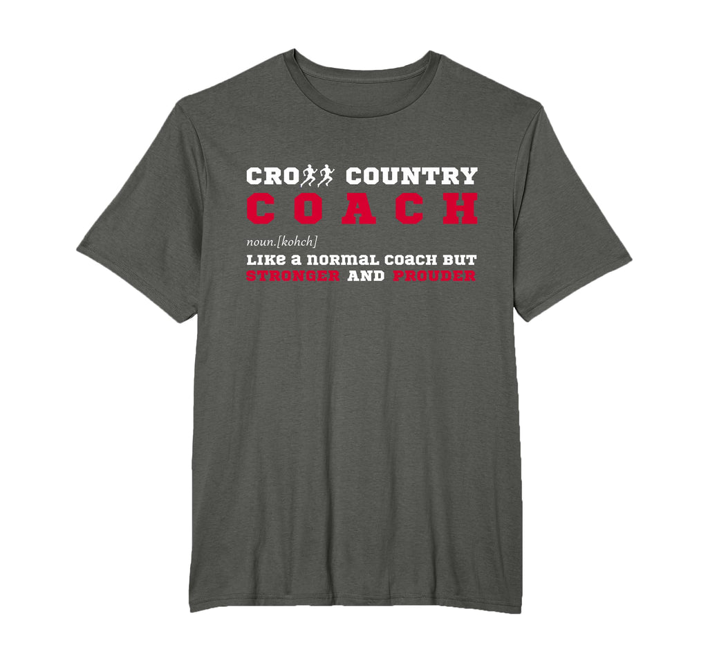 Cross Country Coach Sports Coaching Fun T-Shirt - Custom Art Print Unisex