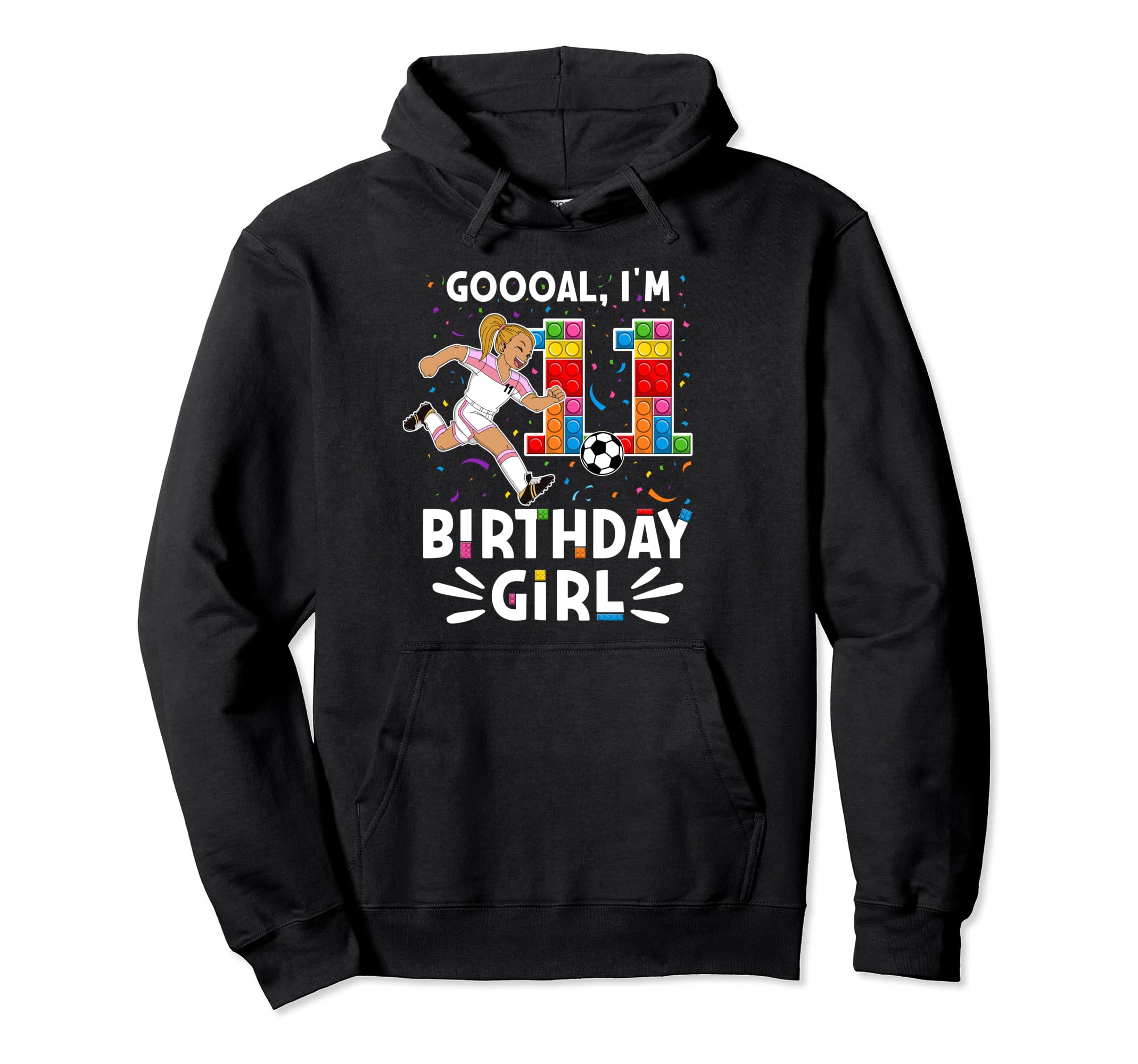 Goooal Im 11 I Building Blocks I 11Th Hoodie - Novelty Apparel for Adults