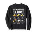 Outnumbered Ducklings Football Sweatshirt - Aesthetic Graphic Unisex