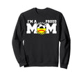 Im Proud Mom Funny Soccer Sweatshirt - Aesthetic Graphic for Adults