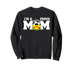 Im Proud Mom Funny Soccer Sweatshirt - Aesthetic Graphic for Adults