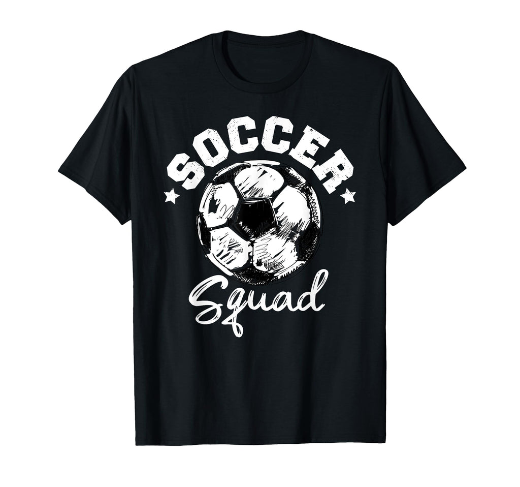 Soccer Squad Soccer Ball Distressed T-Shirt - Trendy Graphic Men Women