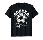 Soccer Squad Soccer Ball Distressed T-Shirt - Trendy Graphic Men Women