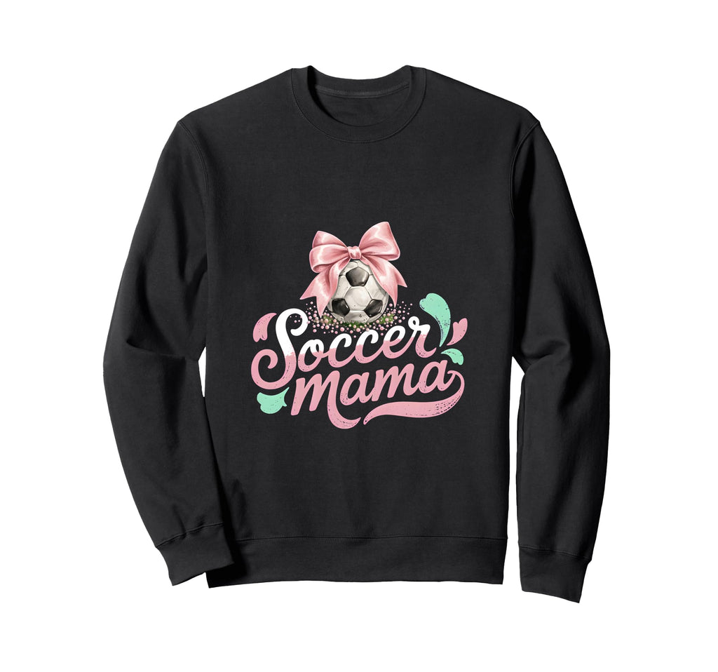 Soccer Mama Coquette Bow Sideline Sweatshirt - Minimalist Print Unisex