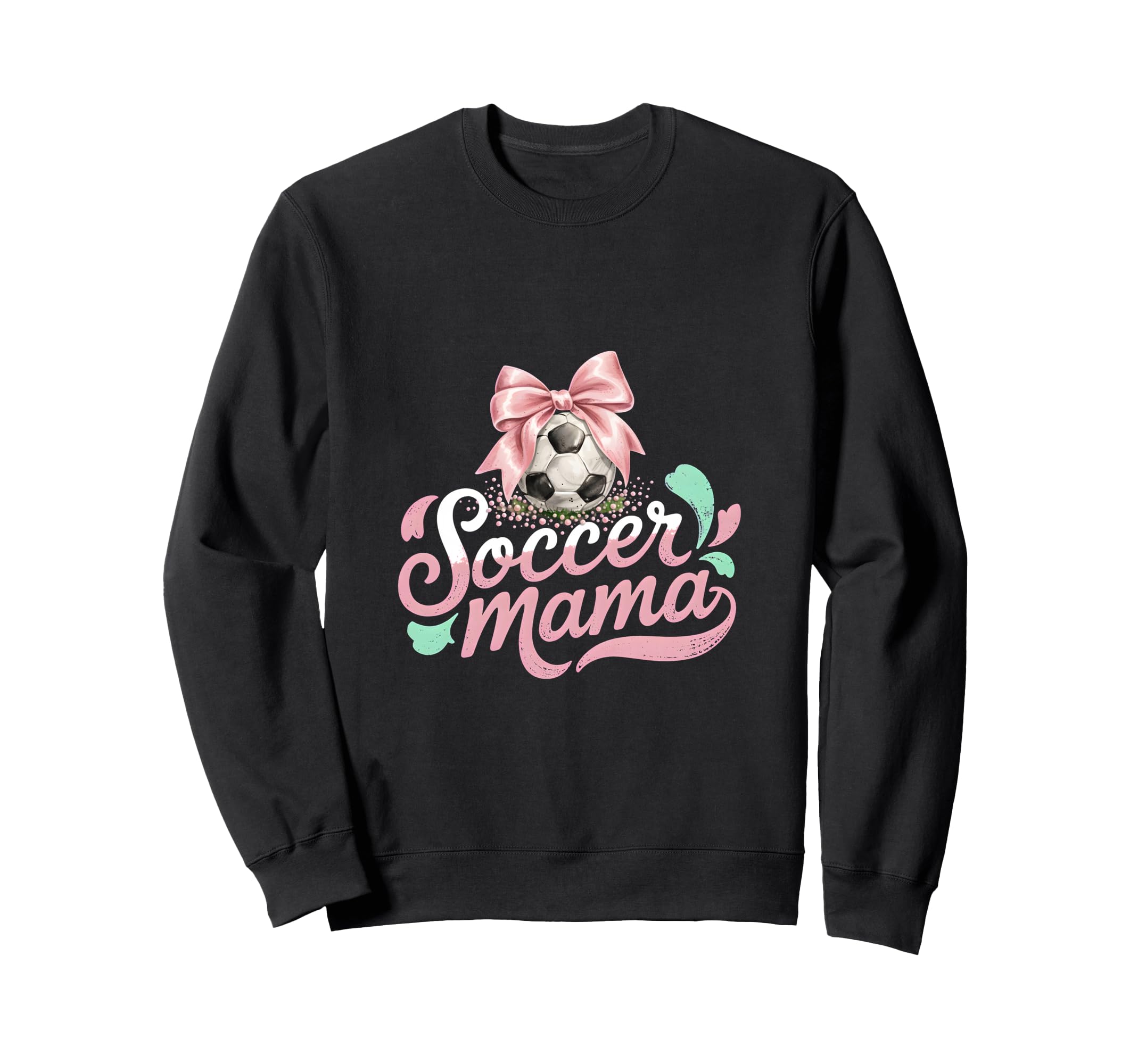 Soccer Mama Coquette Bow Sideline Sweatshirt - Minimalist Print Unisex