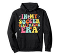 My Soccer Girlfriend Era Game Day Groovy Hoodie - Graphic Print for Adults