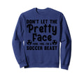 Funny Soccer Art Soccer Player Sport Sweatshirt - Graphic Print Unisex