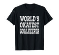 Worlds Okayest Goalkeeper Funny Soccer T-Shirt - Unique Graphic Men Women