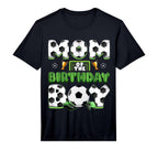 Mom And Dad Birthday Soccer Group T-Shirt - Novelty Apparel for Adults