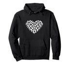 Heart Shaped Soccer Ball Hoodie - Casual Everyday Wear Unisex
