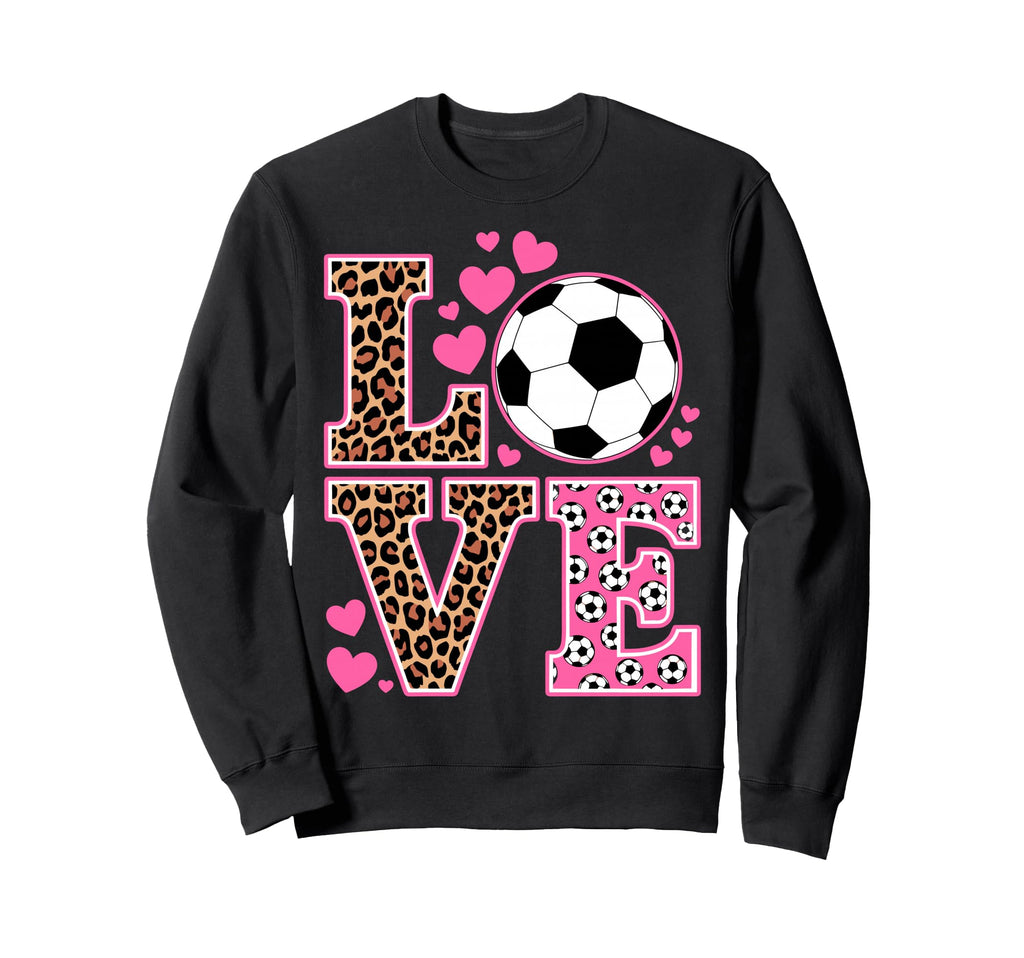 I Love Soccer Goalie Player Fan Sweatshirt - Fun Novelty Design Unisex