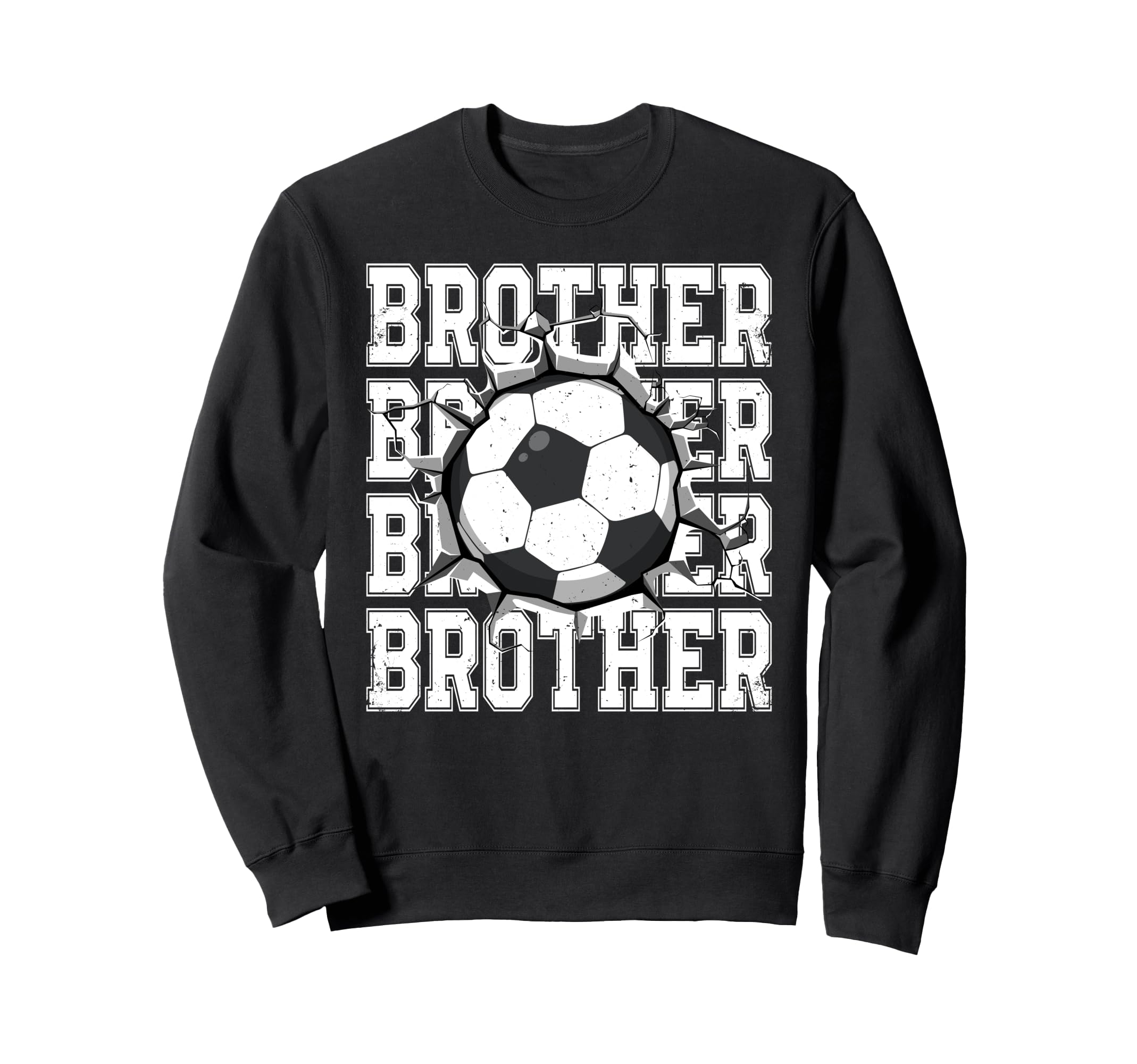 Soccer Brother Cracked Wall Family Sweatshirt - Graphic Print Men Women