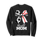 Ball Mom Soccer Baseball Mom Sweatshirt - Fun Novelty Design Men Women