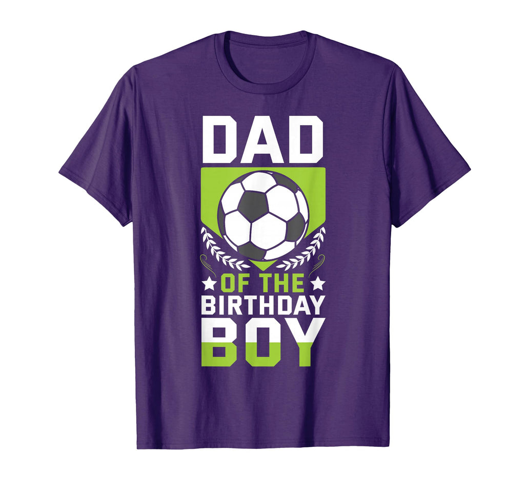 Dad Birthday Soccer Player Bday Team T-Shirt - Graphic Print for Adults