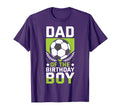 Dad Birthday Soccer Player Bday Team T-Shirt - Graphic Print for Adults