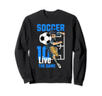 Fun Soccer Player Sport Sweatshirt - Custom Art Print for Adults