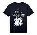 My Nieces Biggest Fan Soccer T-Shirt - Custom Art Print for Adults