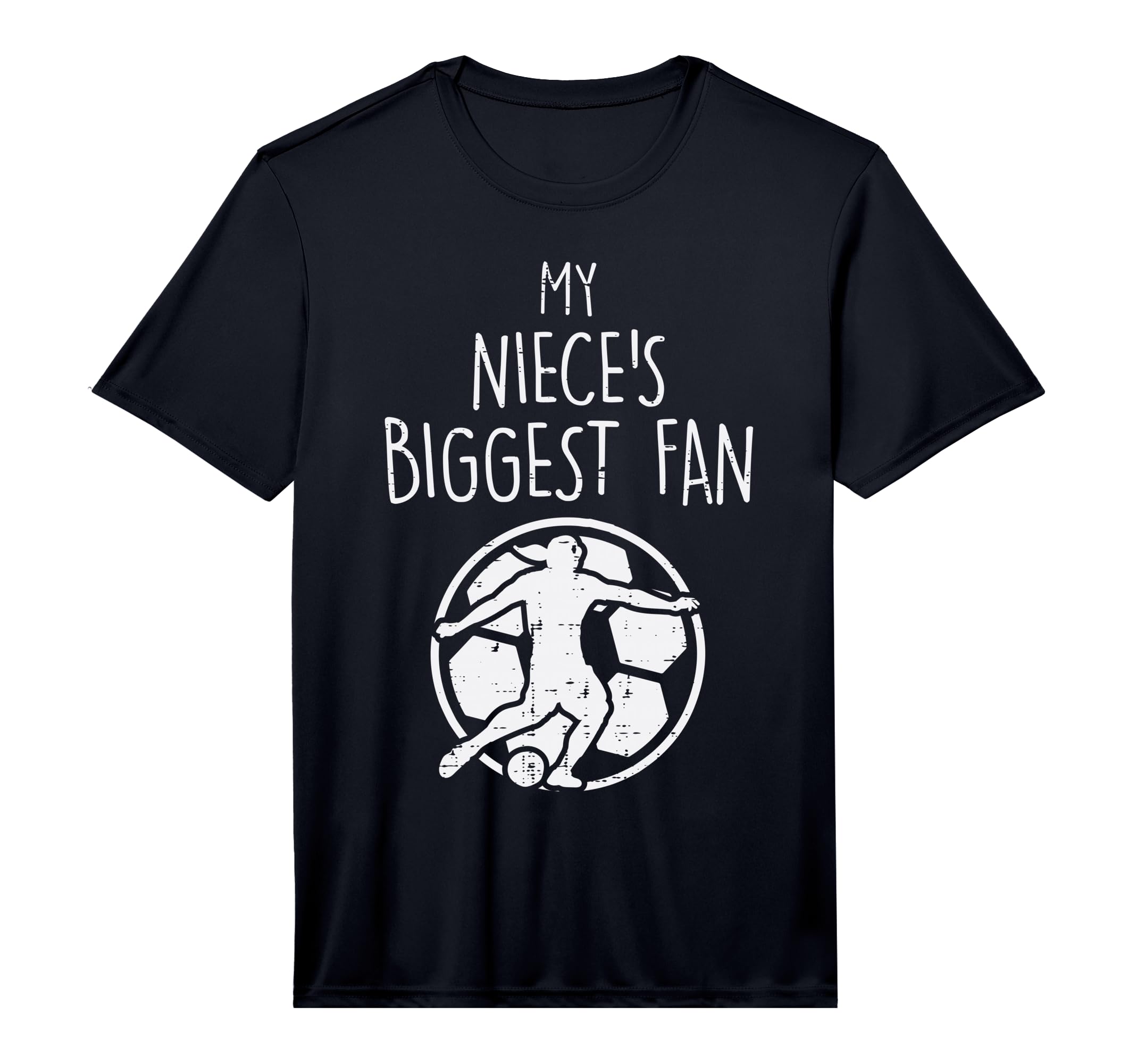My Nieces Biggest Fan Soccer T-Shirt - Custom Art Print for Adults