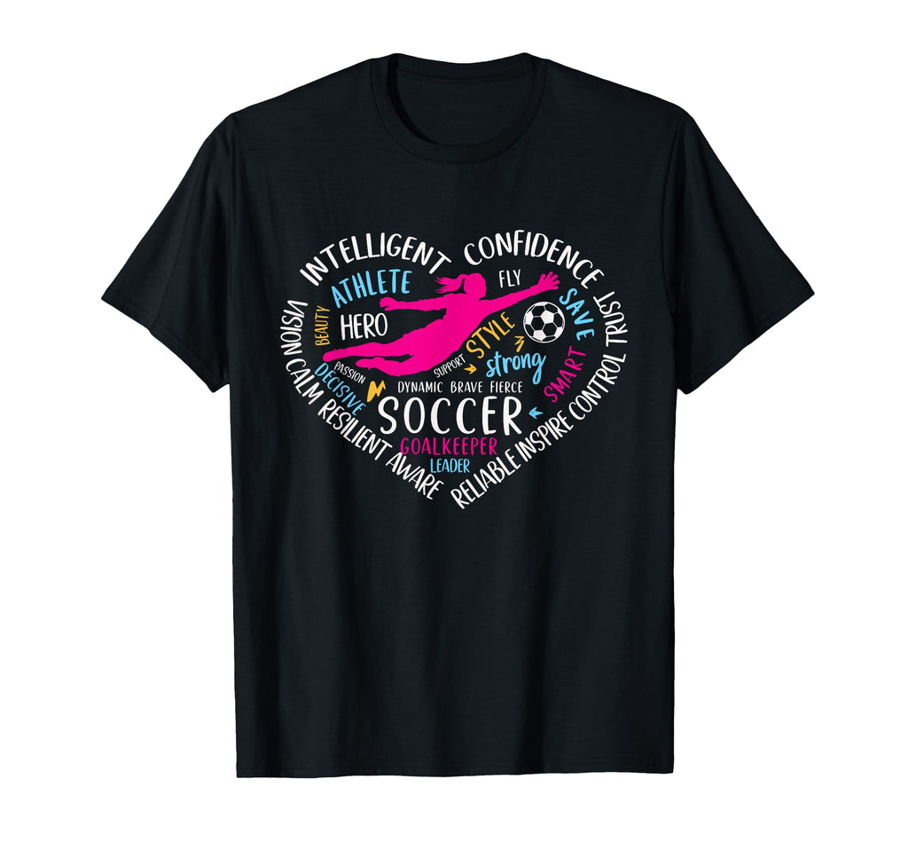 Soccer Goalkeeper Heart Love Goalie Teens T-Shirt - Streetwear Style Unisex