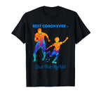 Best Coach Ever Fathers Day Soccer Dad T-Shirt - Aesthetic Graphic Unisex