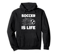 Soccer Player Sports Lover Soccer Hoodie - Minimalist Print Men Women