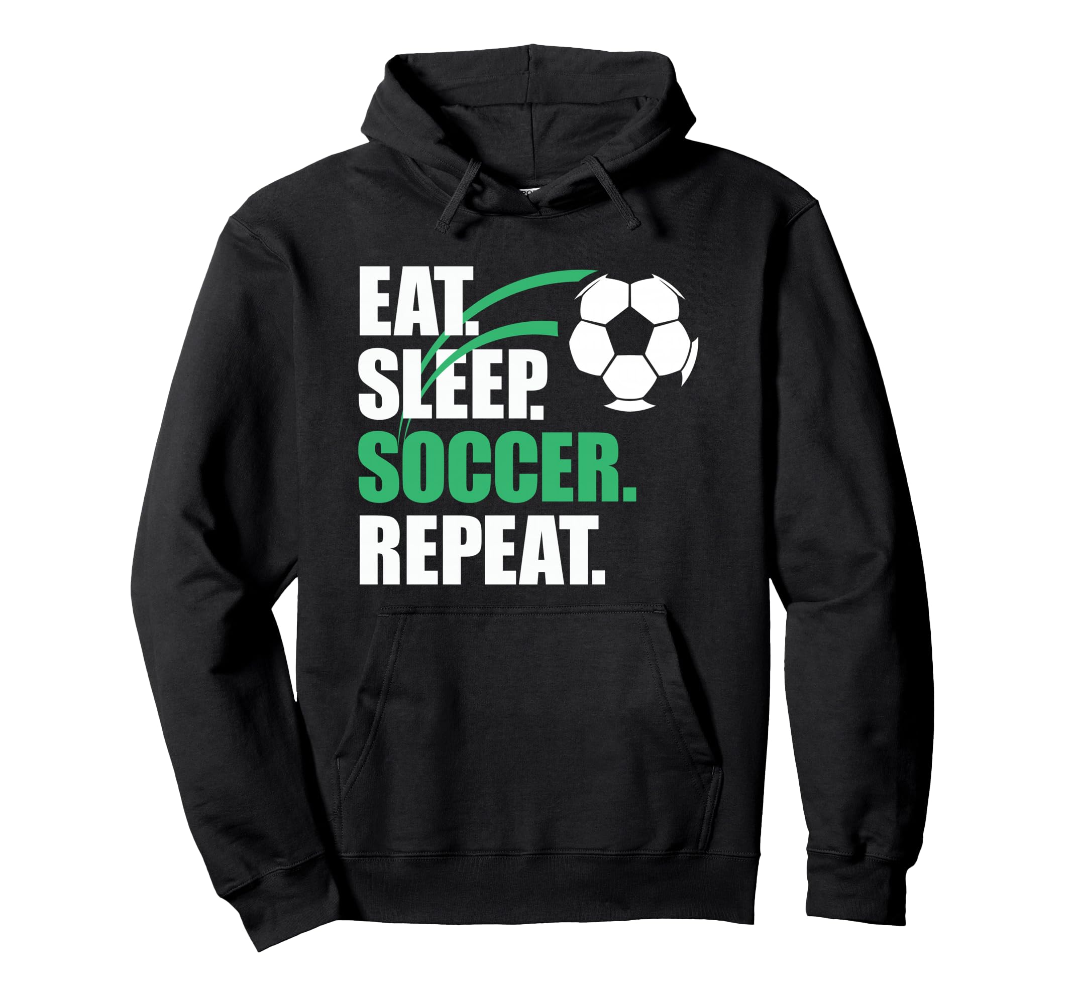 Eat Sleep Soccer Repeat Coaches Players Hoodie - Graphic Print Men Women
