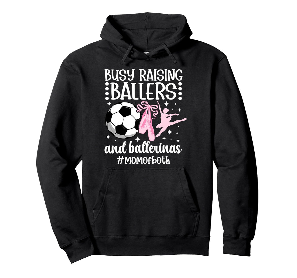 Mom Both Dance And Soccer Mom Dancing Hoodie - Trendy Graphic for Adults