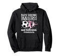 Mom Both Dance And Soccer Mom Dancing Hoodie - Trendy Graphic for Adults