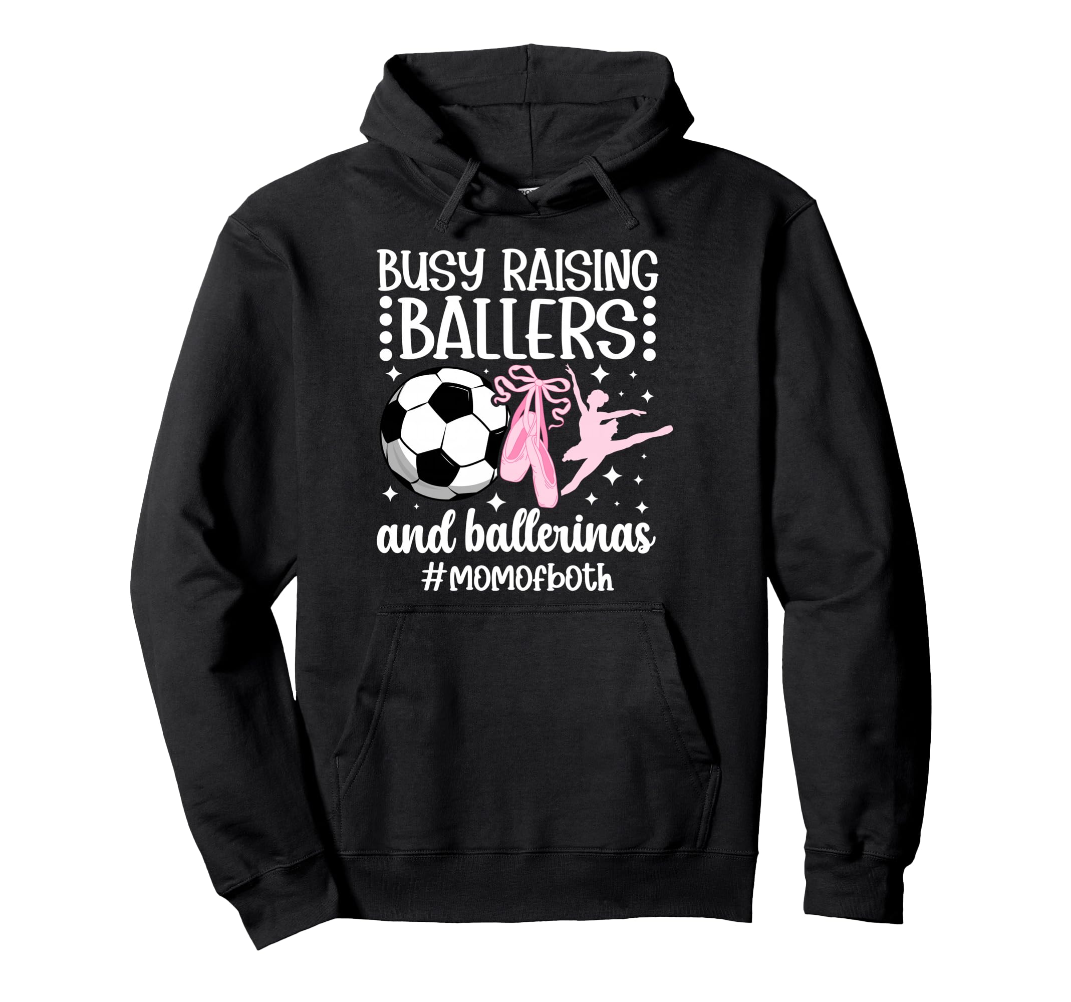 Mom Both Dance And Soccer Mom Dancing Hoodie - Trendy Graphic for Adults