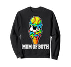 Softball Soccer Mom Ice Cream Drip Sweatshirt - Trendy Graphic Unisex