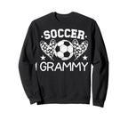 Soccer Grammy Hearts Grammy Sweatshirt - Fun Novelty Design for Adults