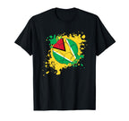 Soccer Ball Flag Guyana T-Shirt - Aesthetic Graphic Unisex