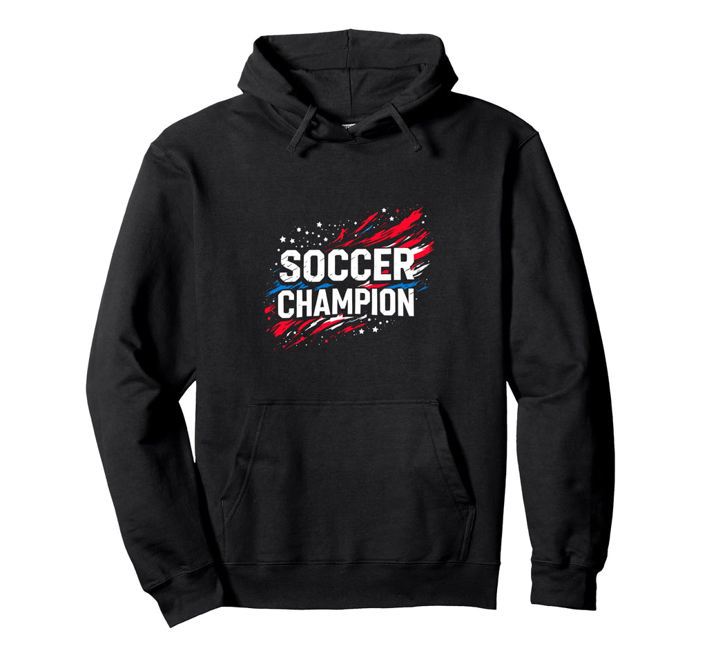 Soccer Champion Soccer Sports Hoodie - Aesthetic Graphic Men Women