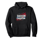 Soccer Champion Soccer Sports Hoodie - Aesthetic Graphic Men Women