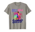 Just Who Loves Soccer Football Gift T-Shirt - Trendy Graphic Men Women
