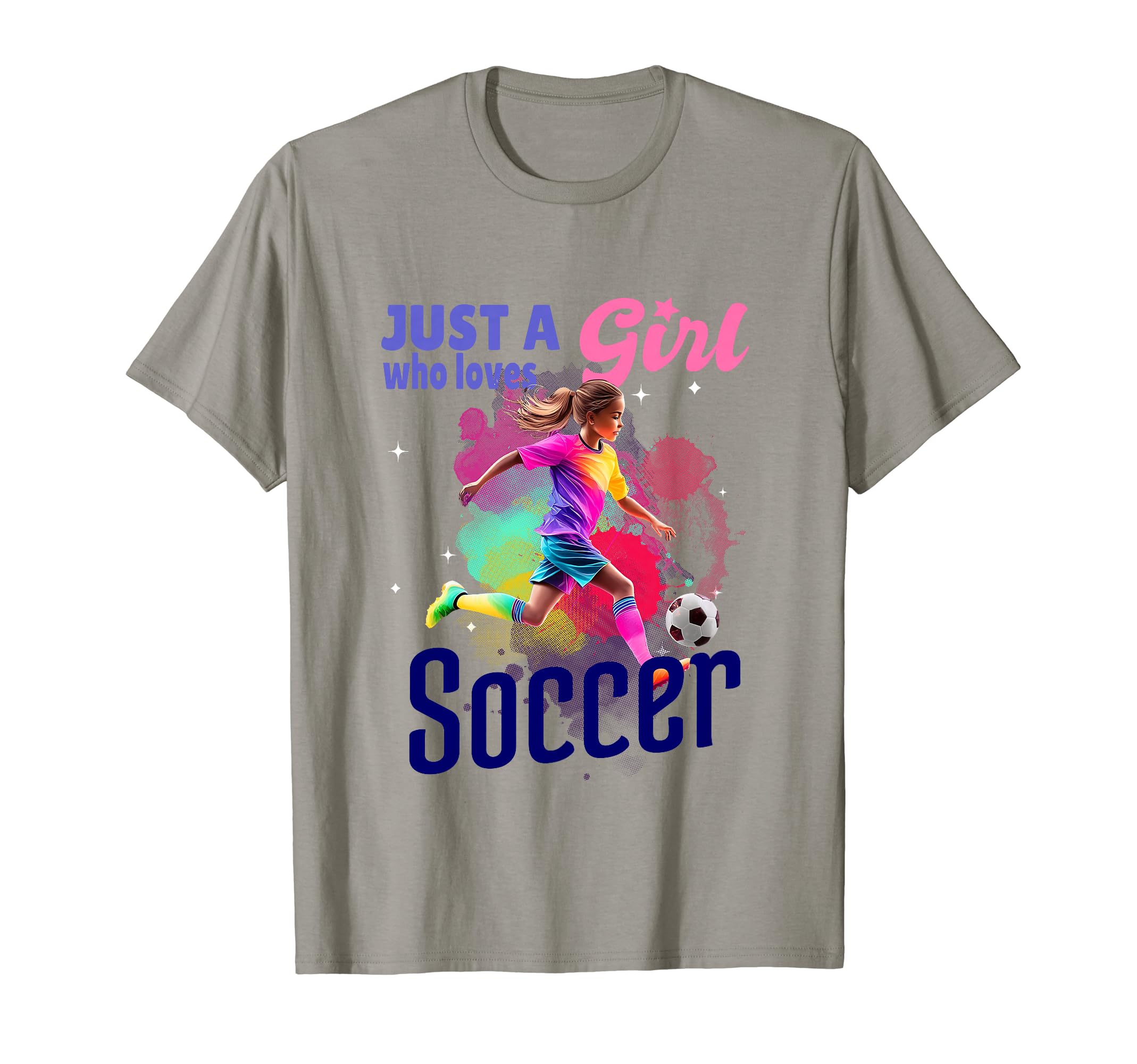 Just Who Loves Soccer Football Gift T-Shirt - Trendy Graphic Men Women