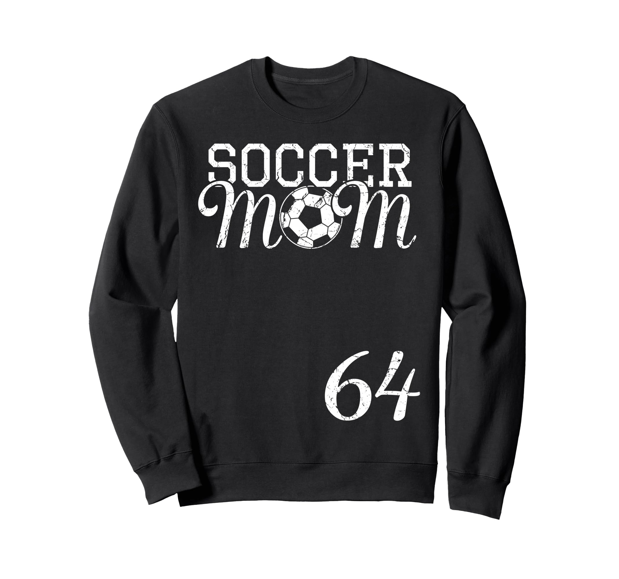 Soccer Mom Jersey Number 64 Sweatshirt - Custom Art Print Men Women