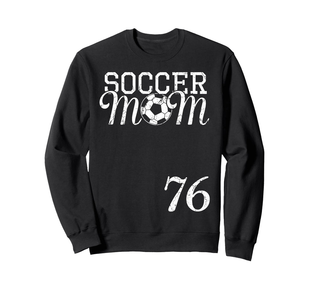 Soccer Mom Jersey Number 76 Sweatshirt - Minimalist Print Men Women