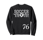 Soccer Mom Jersey Number 76 Sweatshirt - Minimalist Print Men Women
