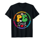 Physical Education P E Instructor Coach T-Shirt - Unique Graphic Men Women