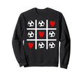Valentine Soccer Love Heart Player Sweatshirt - Custom Art Print Men Women