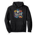 Multicolor Soccer Costume Sport And Hoodie - Novelty Apparel Unisex
