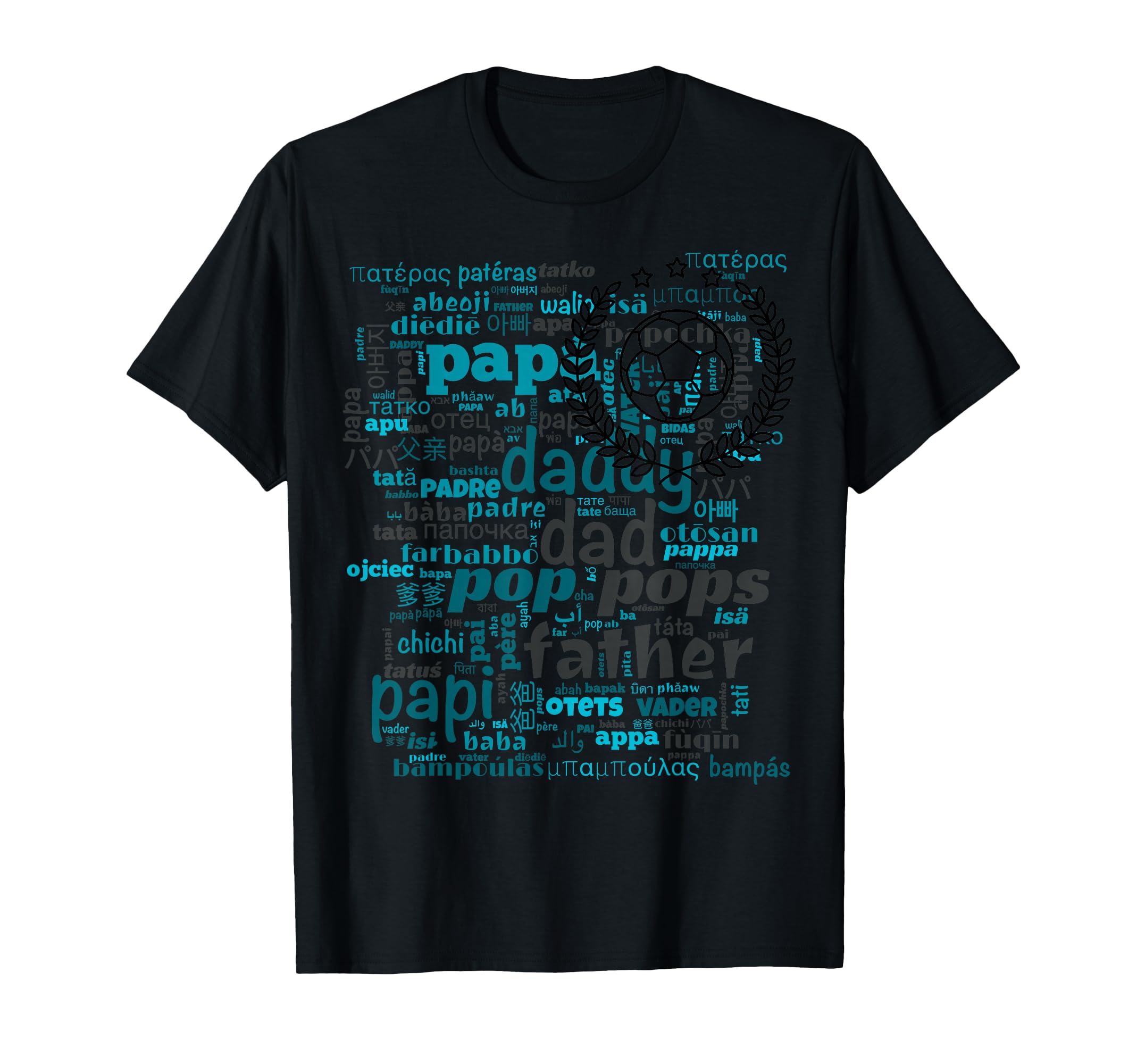 Best Dad Ever Soccer Dad Fathers Day T-Shirt - Trendy Graphic Unisex