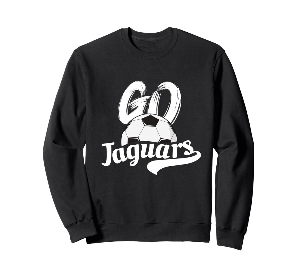 Go Jaguars Soccer Ball Team Sweatshirt - Casual Everyday Wear for Adults