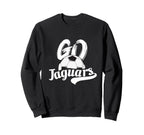 Go Jaguars Soccer Ball Team Sweatshirt - Casual Everyday Wear for Adults