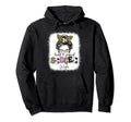 Proud And Loud Soccer Wife Messy Bun Hoodie - Trendy Graphic Men Women