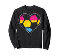 Soccer Heart Sports Lgbtq Pride Sweatshirt - Casual Everyday Wear Unisex