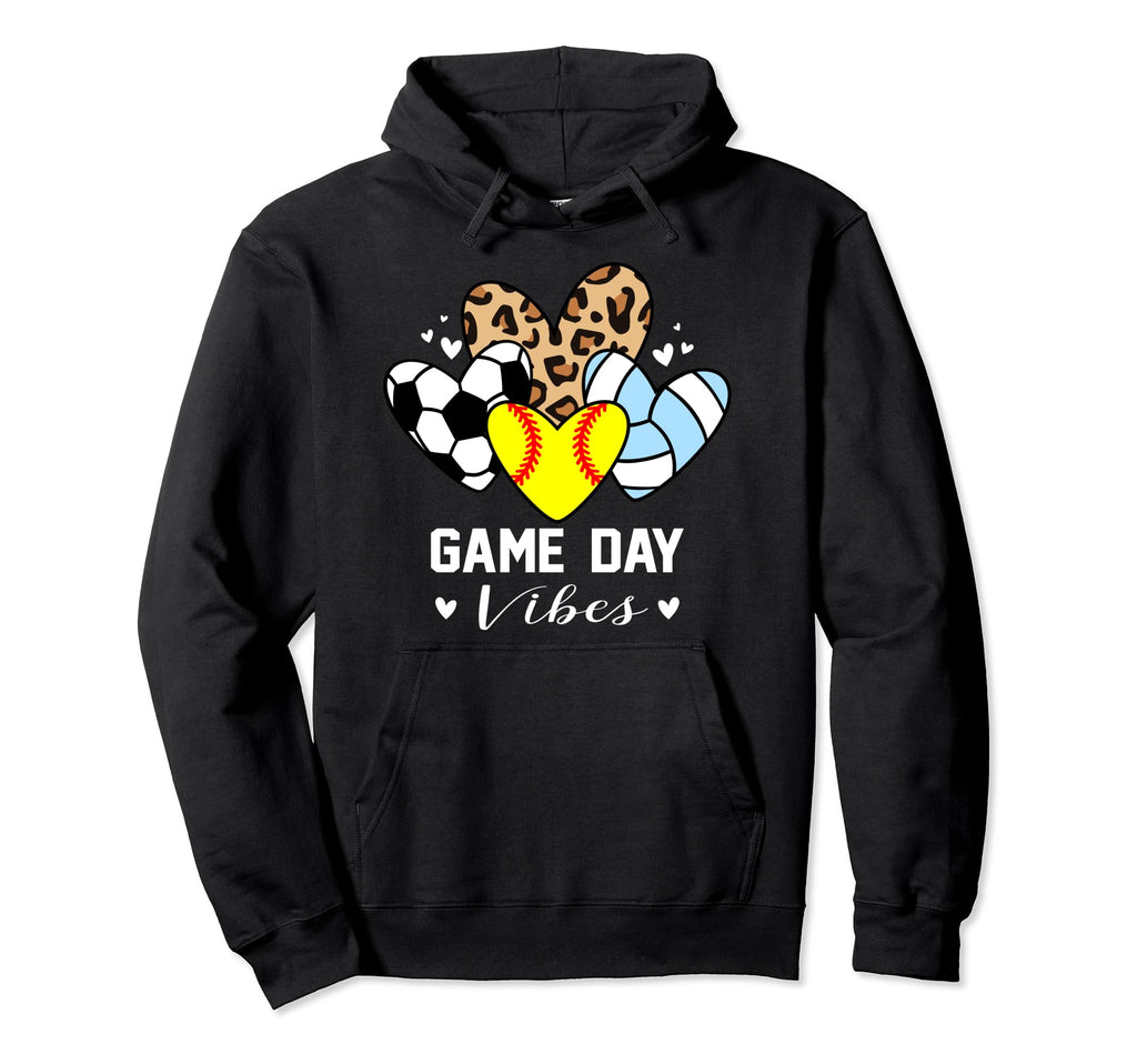 Game Day Vibes Funny Softball Hoodie - Aesthetic Graphic Men Women