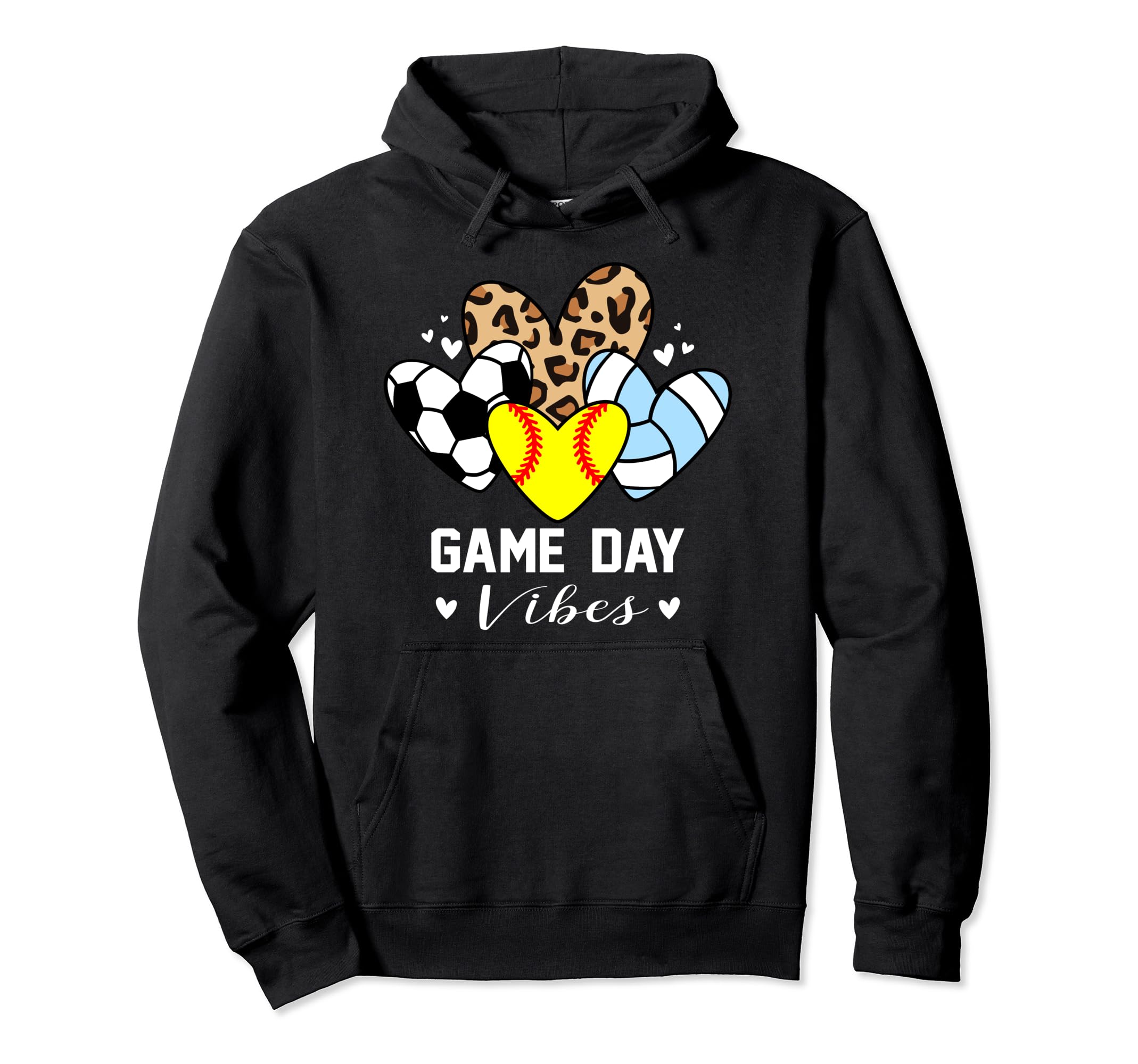 Game Day Vibes Funny Softball Hoodie - Aesthetic Graphic Men Women