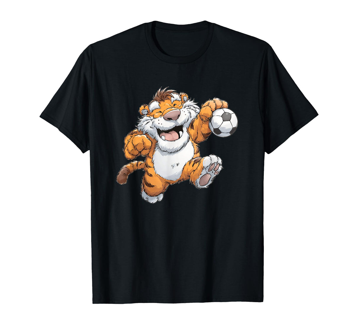Nice Tiger Loves Soccer Sport And T-Shirt - Casual Everyday Wear Men Women